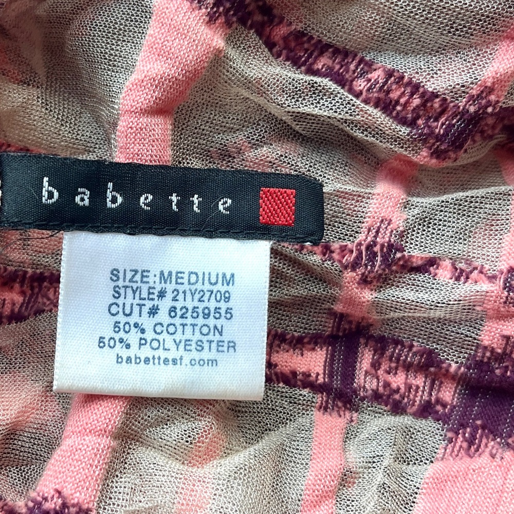 Vintage Babette San Francisco Semi Sheer Asymmetrical Top Textured Wearable Art - Picture 12 of 14